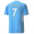 Camisola Manchester City Raheem Sterling 7 Equipamento Primeiro 2021-2022 Manga Curta